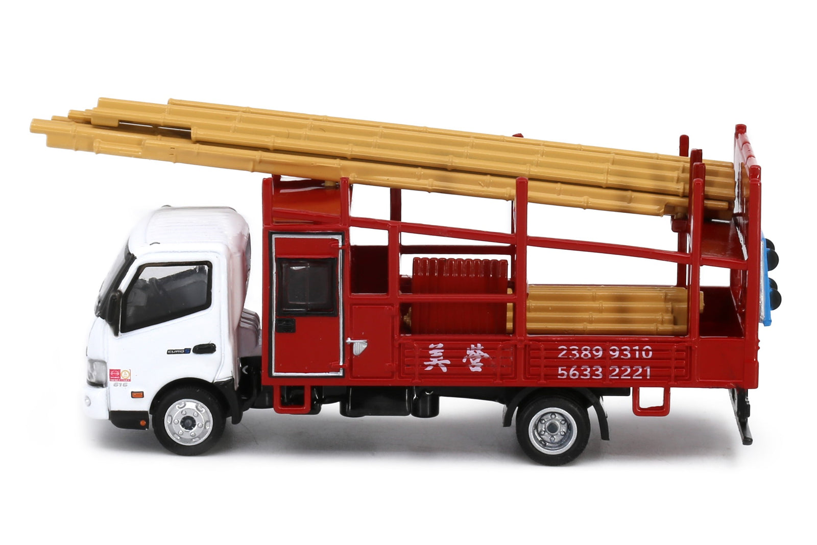 Tiny City 195 Die-cast 1/76 Model Car - HINO300 Bamboo Scaffolding Lorry