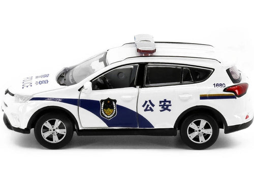 Load image into Gallery viewer, Tiny City CN6 Die-cast 1/64 Model Car - Toyota Rav4 Beijing Police (White)
