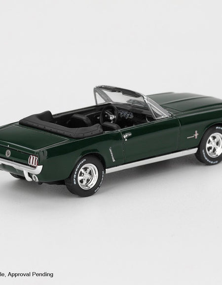 MINI GT #1166 Ford Mustang Convertible 1964 Highland Green Model Car