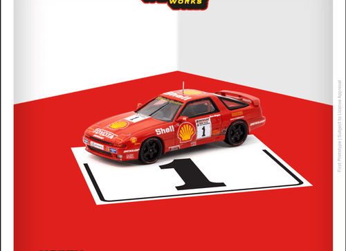 Load image into Gallery viewer, Tarmac Works Diecast Car 1/64 Toyota Supra Turbo (MA70) BTCC 1988
