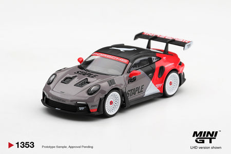 (Pre-order) Mini GT #1353 Porsche 911 GT3 RS STAPLE x INOZETEK Diecast Model Car