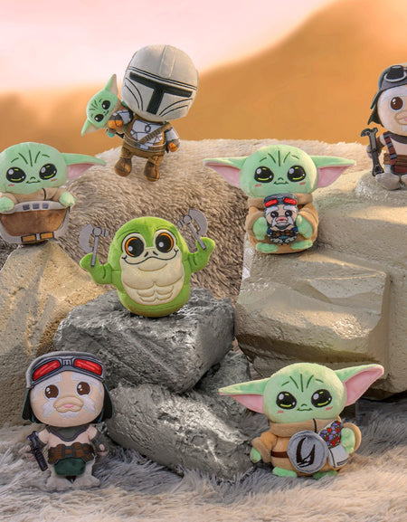 Hot Toys Star Wars The Mandalorian and Grogu Cosbi Plush Keychain (Full set 6)