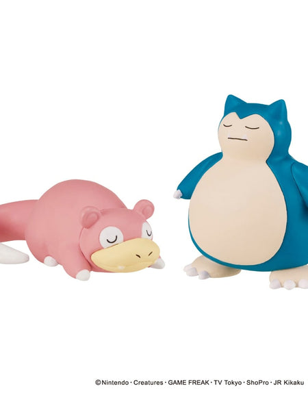 Takara Tomy Pokemon MonColle Collection Slowpoke & Snorlax Mini Set Figure Set