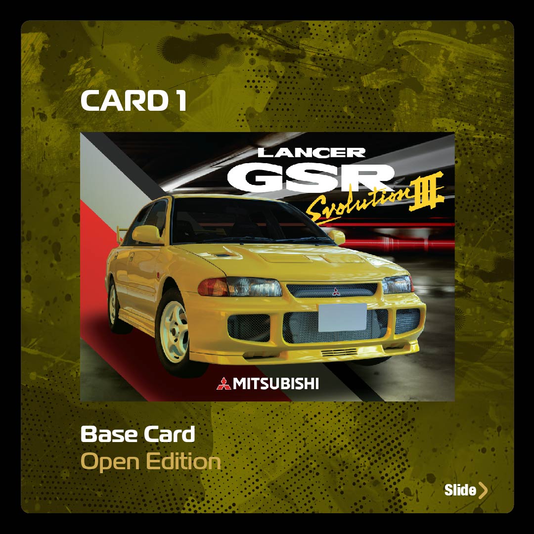 Tarmac Works 1/64 Mitsubishi Lancer GSR Evolution III Yellow Model