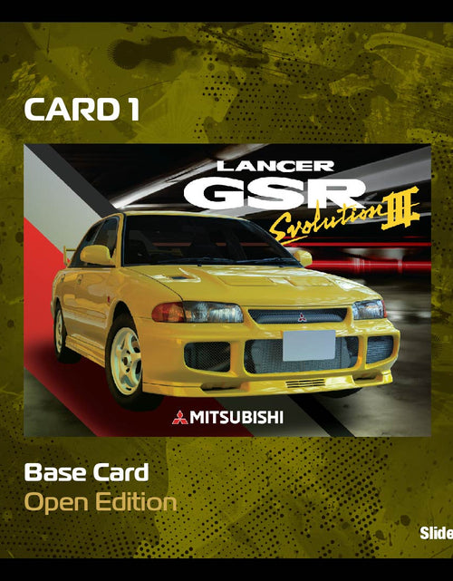 Load image into Gallery viewer, Tarmac Works 1/64 Mitsubishi Lancer GSR Evolution III Yellow Model
