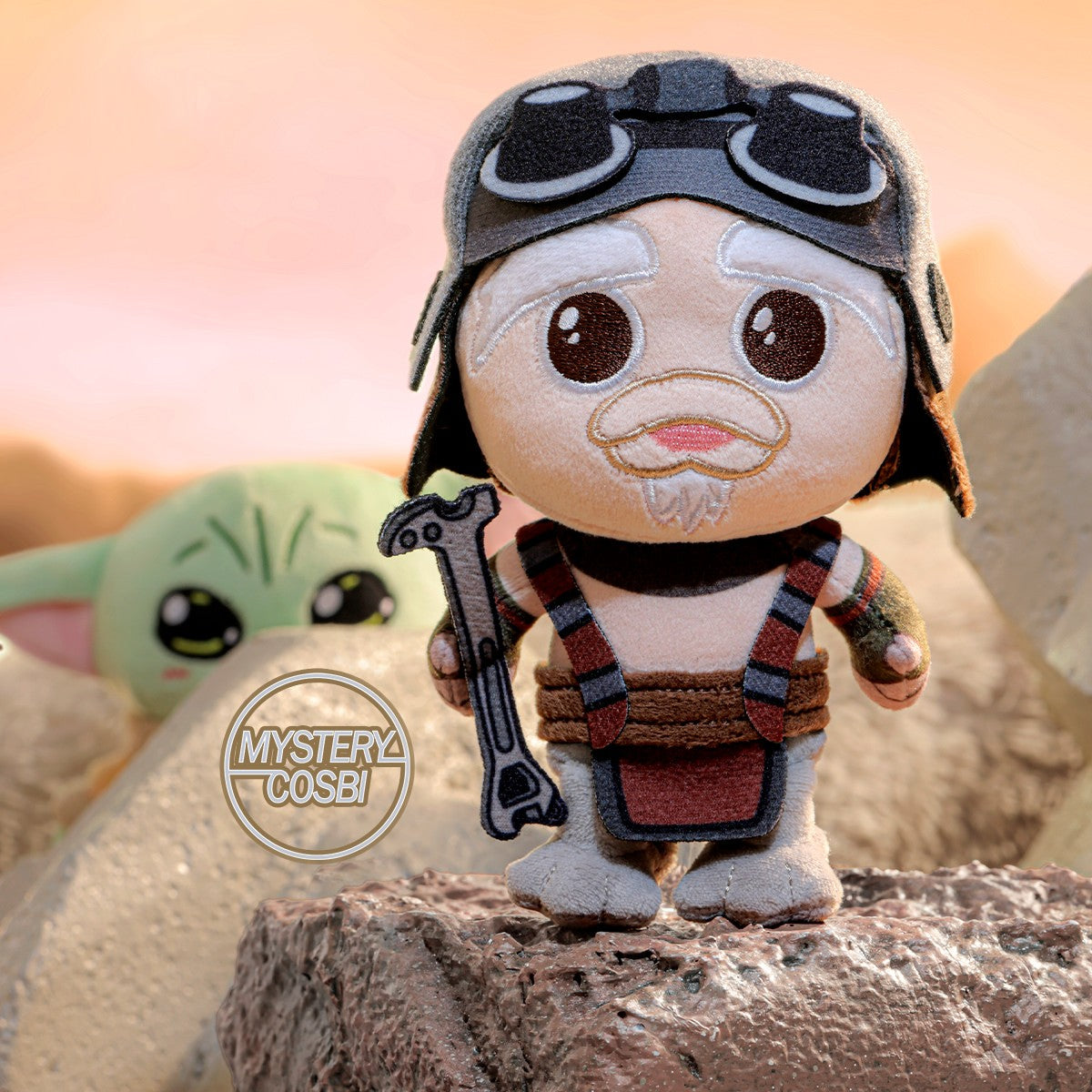 Hot Toys Star Wars The Mandalorian and Grogu Cosbi Plush Keychain (Full set 6)