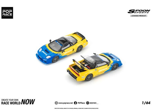 Load image into Gallery viewer, (Pre-order) POP RACE 1/64 HONDA NSX-R SPOON Diecast Model Car #PR640299
