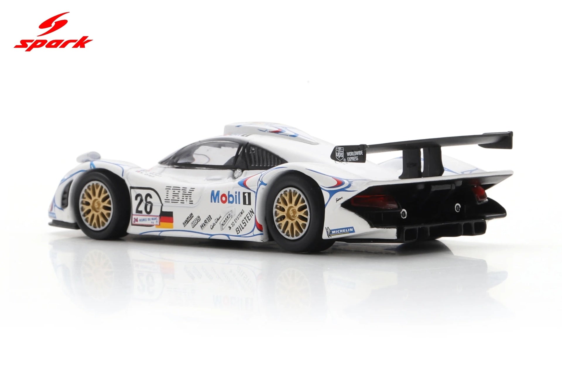 (Pre-order) Spark Porsche 911 GT1 No.26 Winner Le Mans 24H 1998 Diecast Model