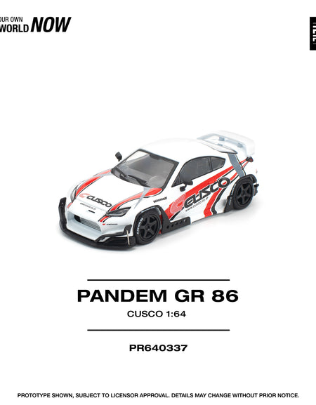 POPRACE 1/64 PANDEM GR86 - CUSCO Diecast Model Car