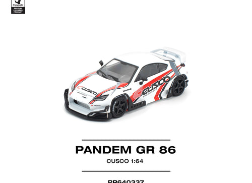 Load image into Gallery viewer, (Pre-order) POPRACE 1/64 PANDEM GR86 - CUSCO Diecast Model Car
