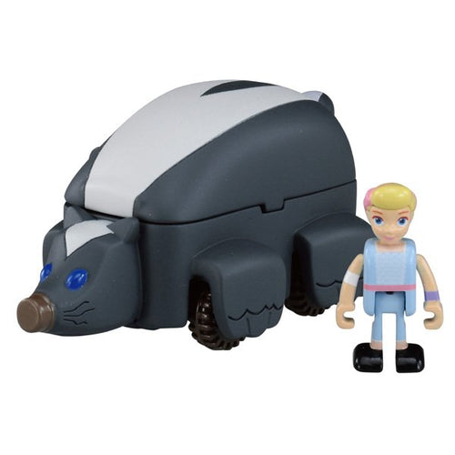 Load image into Gallery viewer, Takara Tomy Tomica Disney Dream Ride On Toy Story 4 TS-02 Bo Peep &amp; Skunk Car

