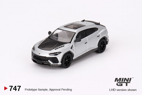 Load image into Gallery viewer, Mini GT #747 1/64 Lamborghini Urus Performante Grigio Nimbus RHD
