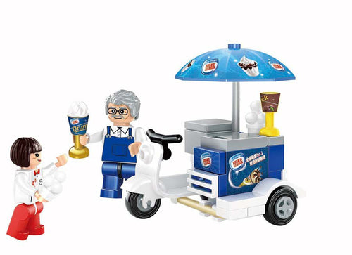 Load image into Gallery viewer, Royal Toys Building Blocks City Story Bricks RT07:Hong Kong Ice Cream Tricycler (62 Pcs)
