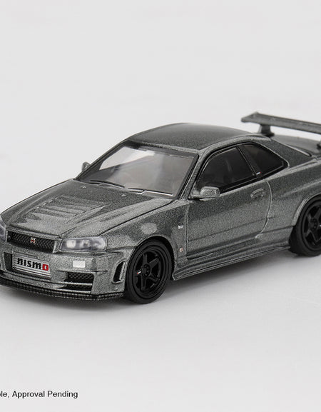 MINI GT #1160 Nissan Skyline GT-R Dark Metal Gray NISMO BNR34 CRS