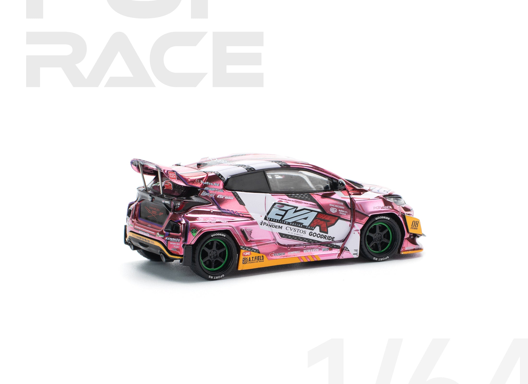 POP RACE 1/64 eva rt production model custom type-08 goodride gr yaris
