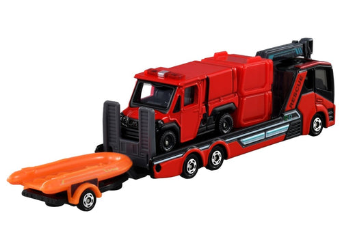 Load image into Gallery viewer, Takara Tomy Tomica No.132 Morita Small Off-Road Fire Truck Red Ladybug Transport
