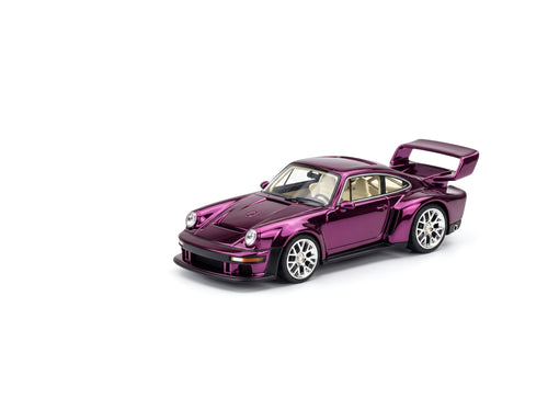 Load image into Gallery viewer, (Pre-order) POP RACE SINGER DLS TURBO PURPLE Diecast Model Car #PR640631
