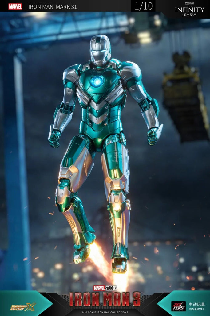 ZD Toys Marvel Iron Man 3 1/10 Iron Man MK31 Action Figure