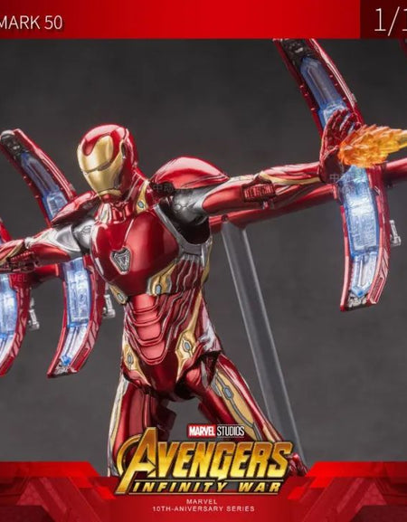 ZD Toys Marvel Avengers 1/10 Iron Man MK50 Action Figure Infinity War Scene