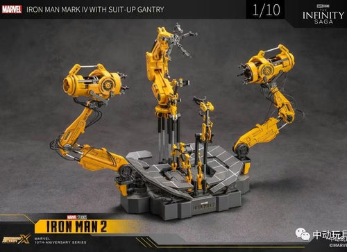 Load image into Gallery viewer, ZD Toys Marvel Avengers 1/10 MK4 &amp; Suit-up Gantry Action Figure Set

