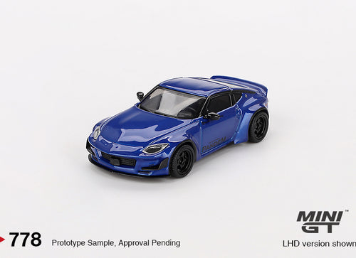 Load image into Gallery viewer, Mini GT #778 1/64 Pandem Nissan Z Seiran Blue Diecast Model Car RHD
