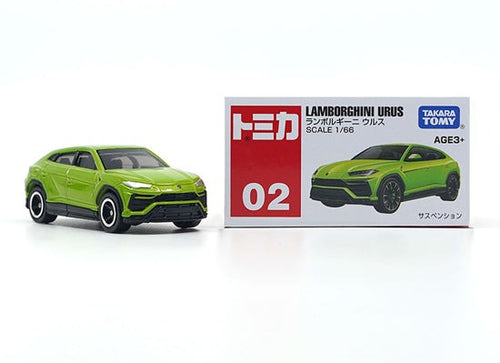 Load image into Gallery viewer, Takara Tomica Tomy 1/66 #02 Lamborghini Urus Diecast Model Car
