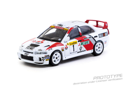 Load image into Gallery viewer, Tarmac Works Mitsubishi Lancer Evolution IV Rallye Monte-Carlo 1997
