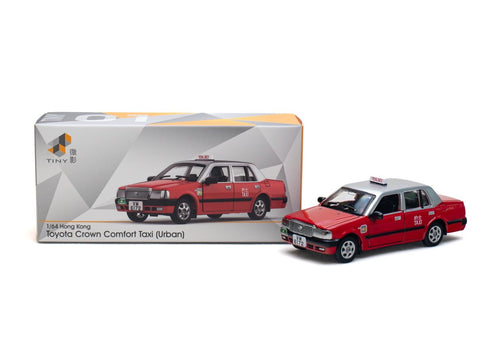Load image into Gallery viewer, Tiny City 01 Die-cast Model Car 1/64 Toyota Crown Comfort Hong Kong Taxi VM6172
