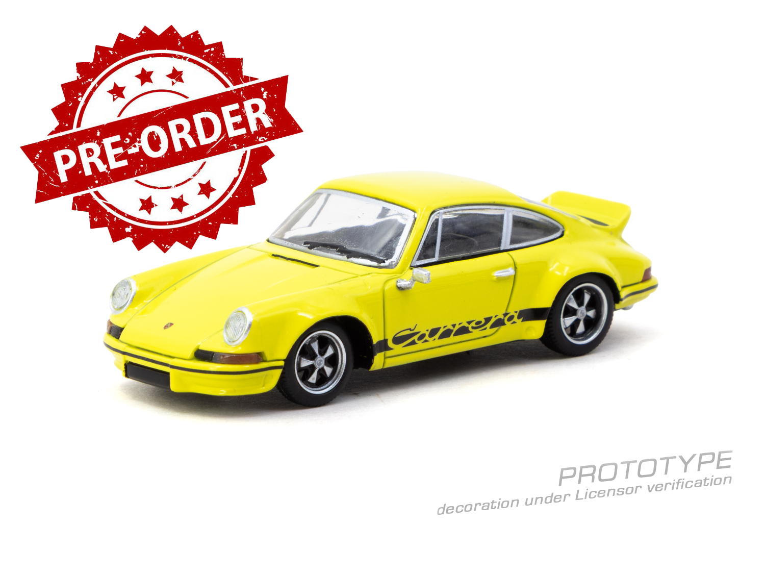 (Pre-order) Tarmac Works 1/64 Porsche 911 Carrera RS 2.7 Lightweight Yellow