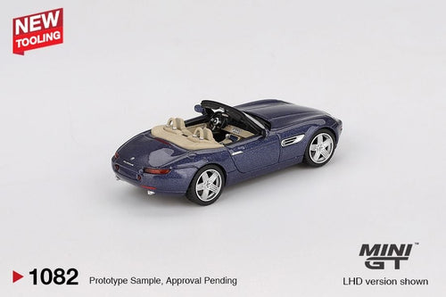 Load image into Gallery viewer, Mini GT 1/64 #1082 BMW Z8 Alpina  Alpine Blue LHD Diecast Model Car
