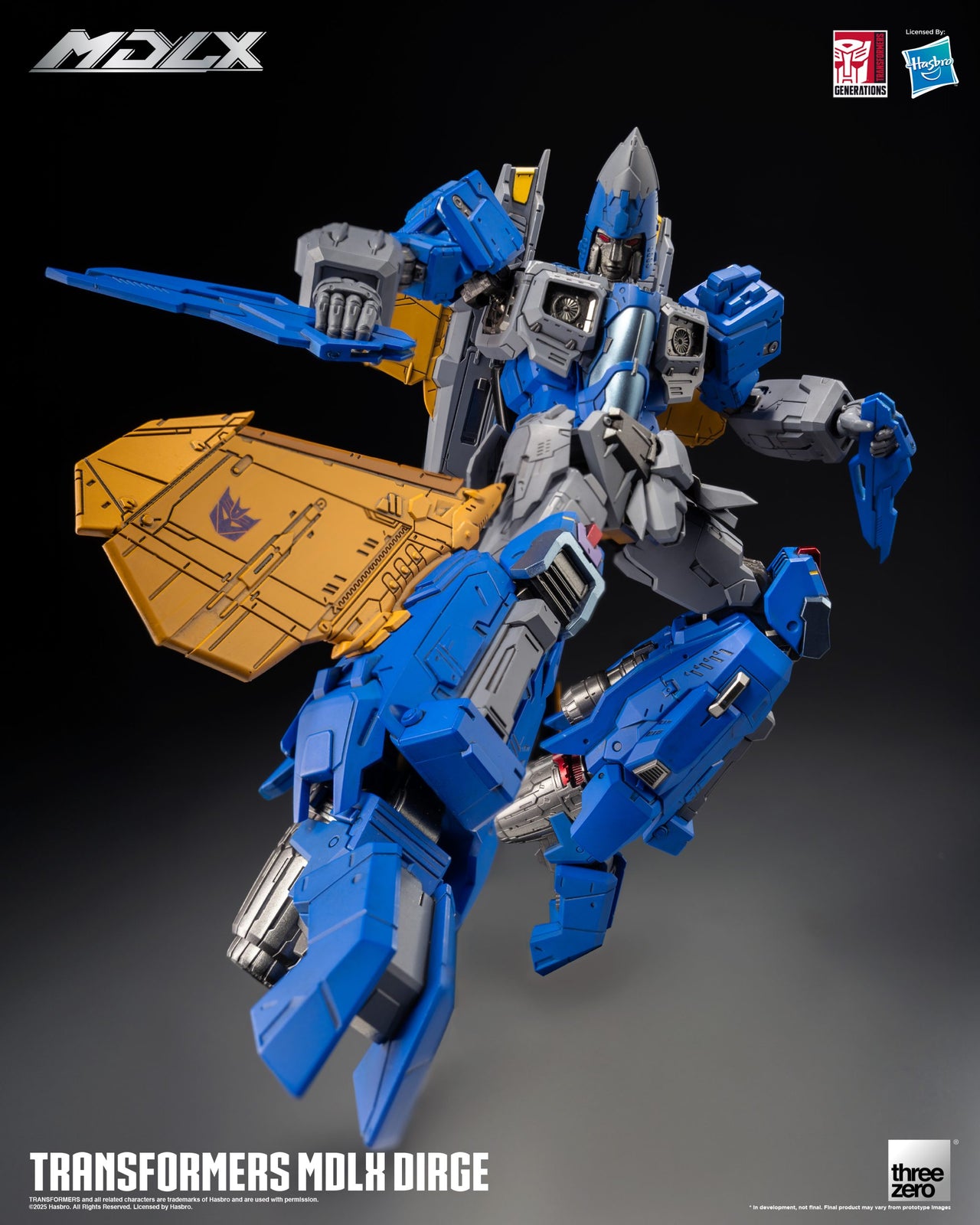 Threezero Transformers MDLX Action Figure Dirge 20 CM