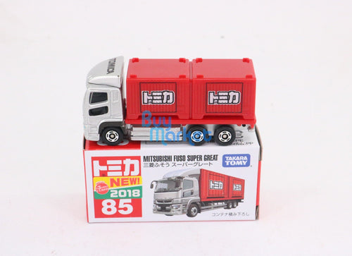 Load image into Gallery viewer, Takara Tomy Tomica No.85 Mitsubishi Fuso Super Great Diecast Toy Car 2018 New

