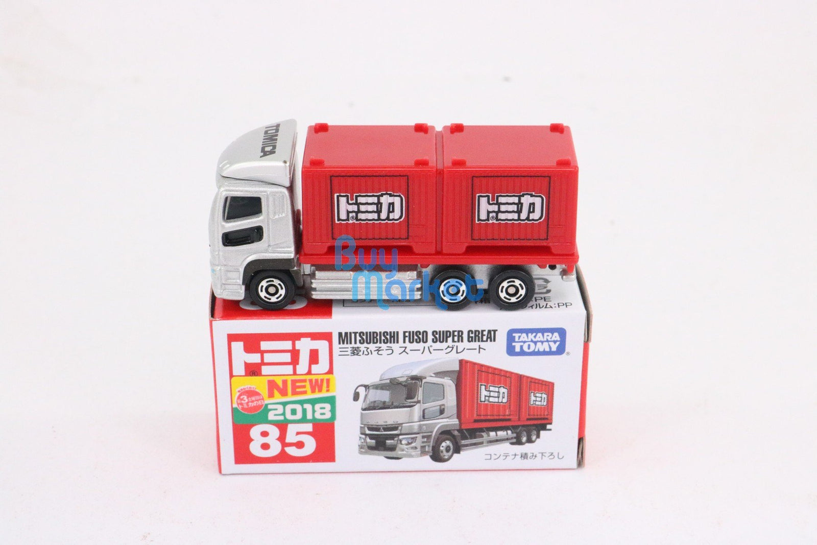 Takara Tomy Tomica No.85 Mitsubishi Fuso Super Great Diecast Toy Car 2018 New