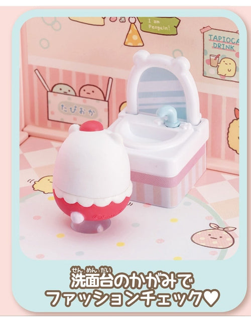 Load image into Gallery viewer, Takara Tomy Welcome to Sumikko Gurashi Sticky Sumikko Room Polar Bear Laundry
