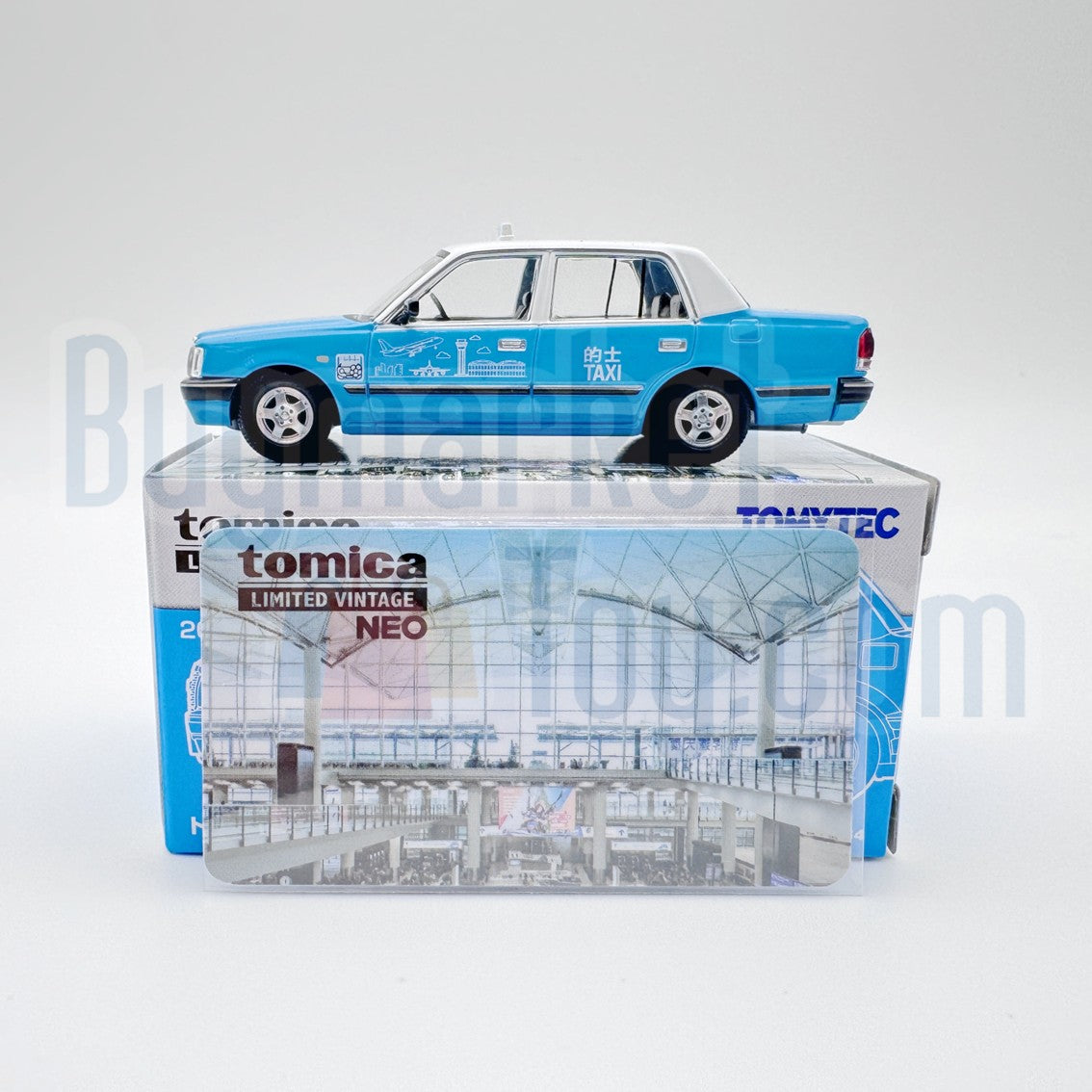 Takara Tomy Tomytec Limited Vintage NEO Toyota Crown Comfort HK Taxi Blue