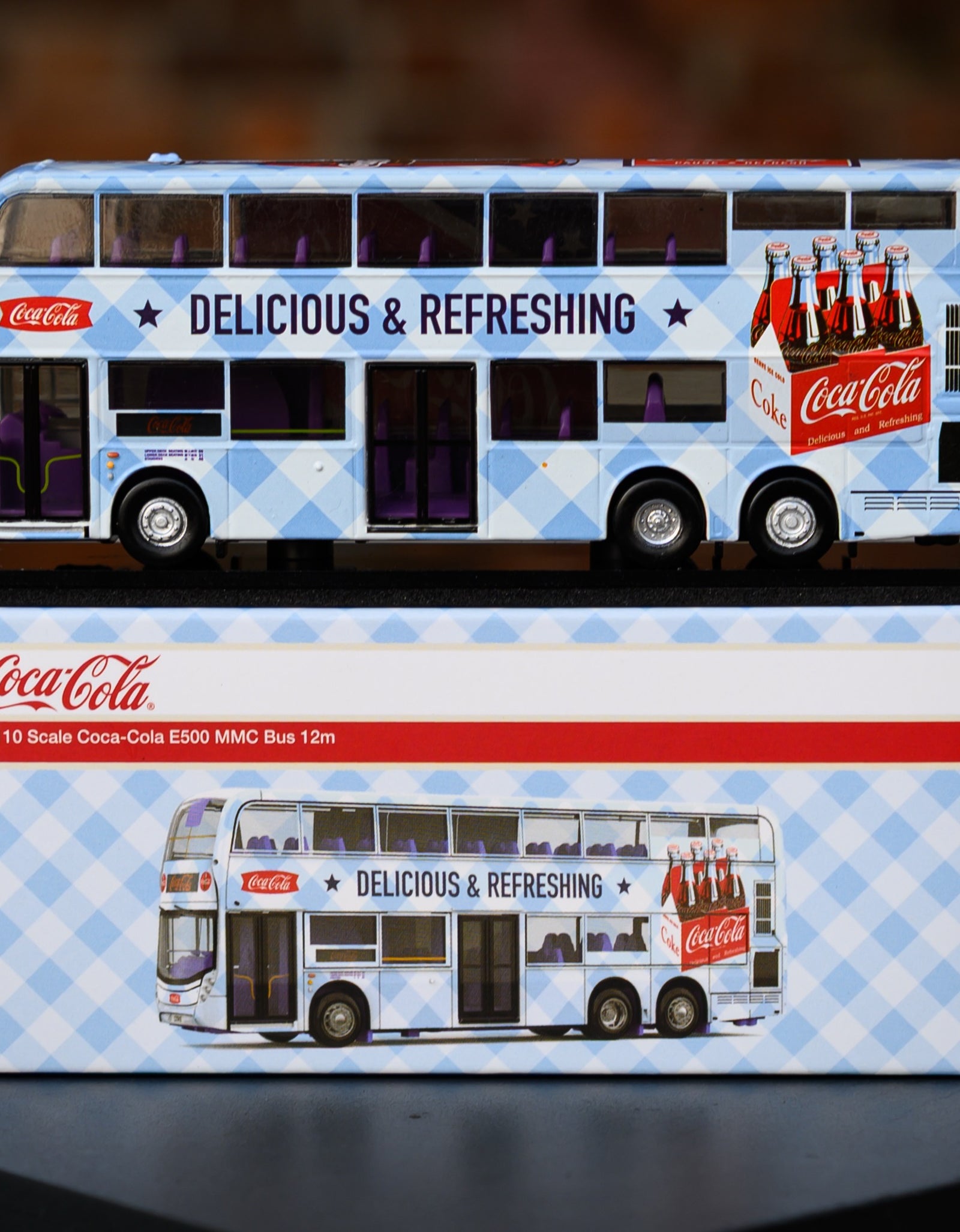 Tiny City Die-cast Model Car - ADL Enviro500 MMC 12m Coca-Cola Model Bus