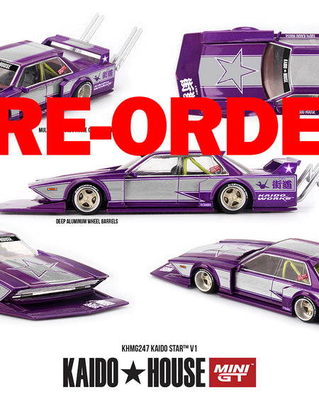 (Pre-order) Kaido House X Mini GT BMW M3 KAIDO STAR V1 Diecast Model Car #247
