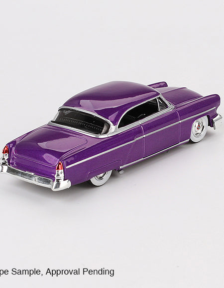 Mini GT #757 1/64 Lincoln Capri Hot Rod 1954 Purple Metallic (LHD)