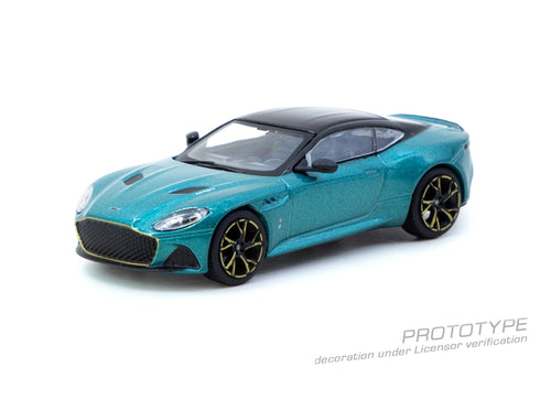 Load image into Gallery viewer, (Pre-order) Tarmac Works 1/64 Aston Martin DBS Superleggera Green Diecast Model
