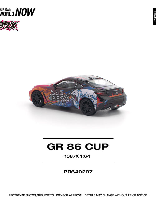 Load image into Gallery viewer, POPRACE 1/64 1087X GR86 CUP Diecast Model Car
