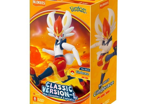 Load image into Gallery viewer, Blokees Pokemon Classic Version-L Cinderace Buildable Action Figure Model Kit
