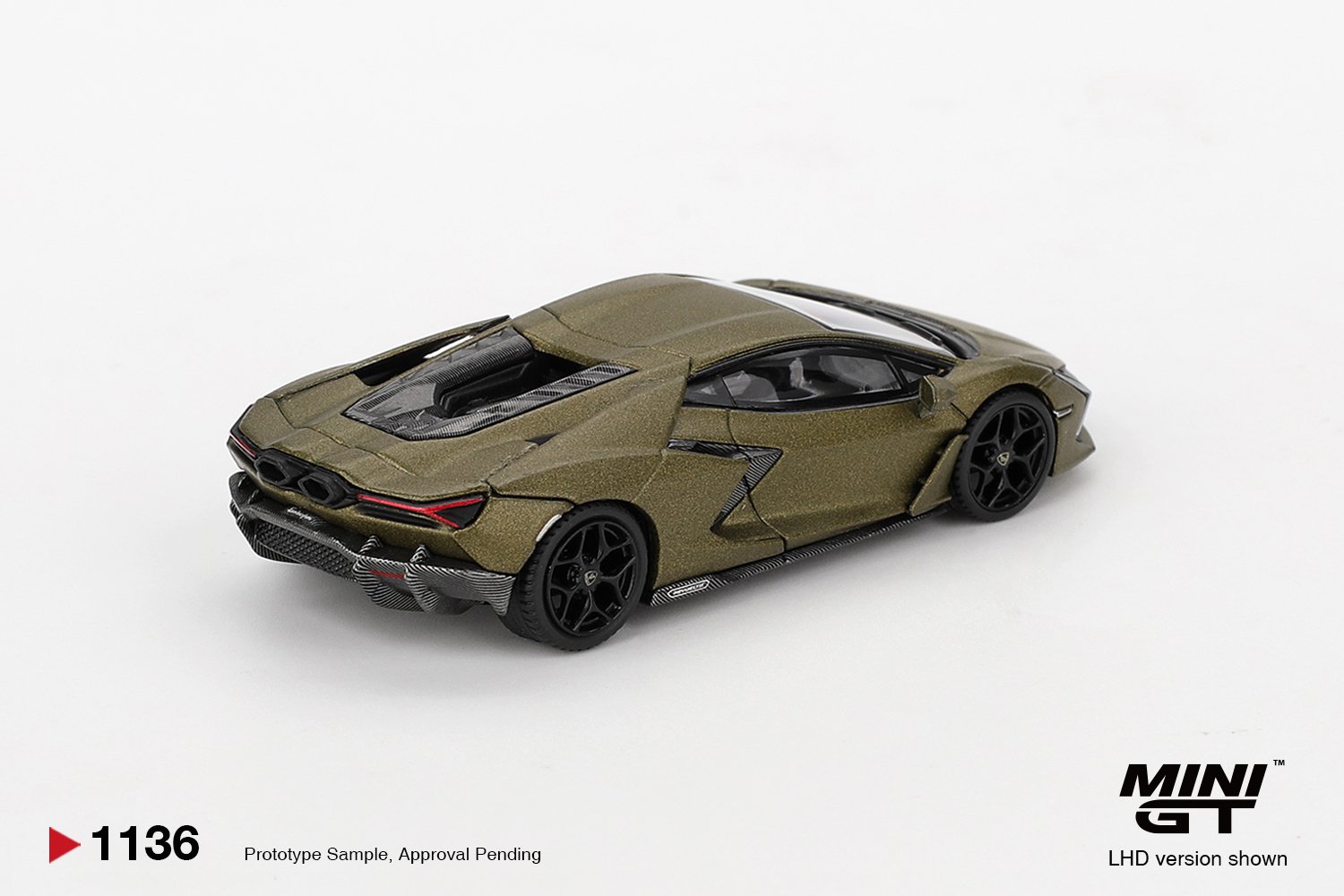 MINI GT #1136 Lamborghini Revuelto Verde Gea Matte LHD Model Car