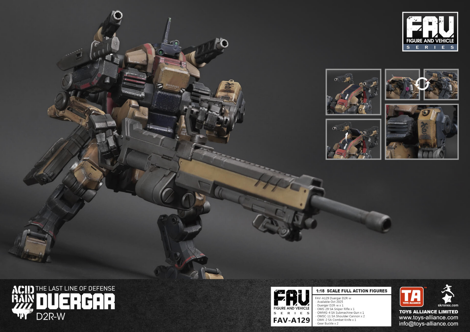 Acid Rain x Toy Alliance FAV-A129 Duergar D2R-w 1/18 Action Figure
