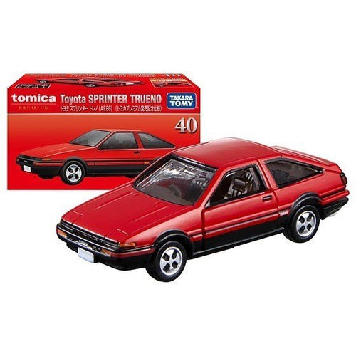 Load image into Gallery viewer, Takara Tomy Tomica Premium Diecast Car No. 40 Toyota Sprinter Treno AE86 (1st)
