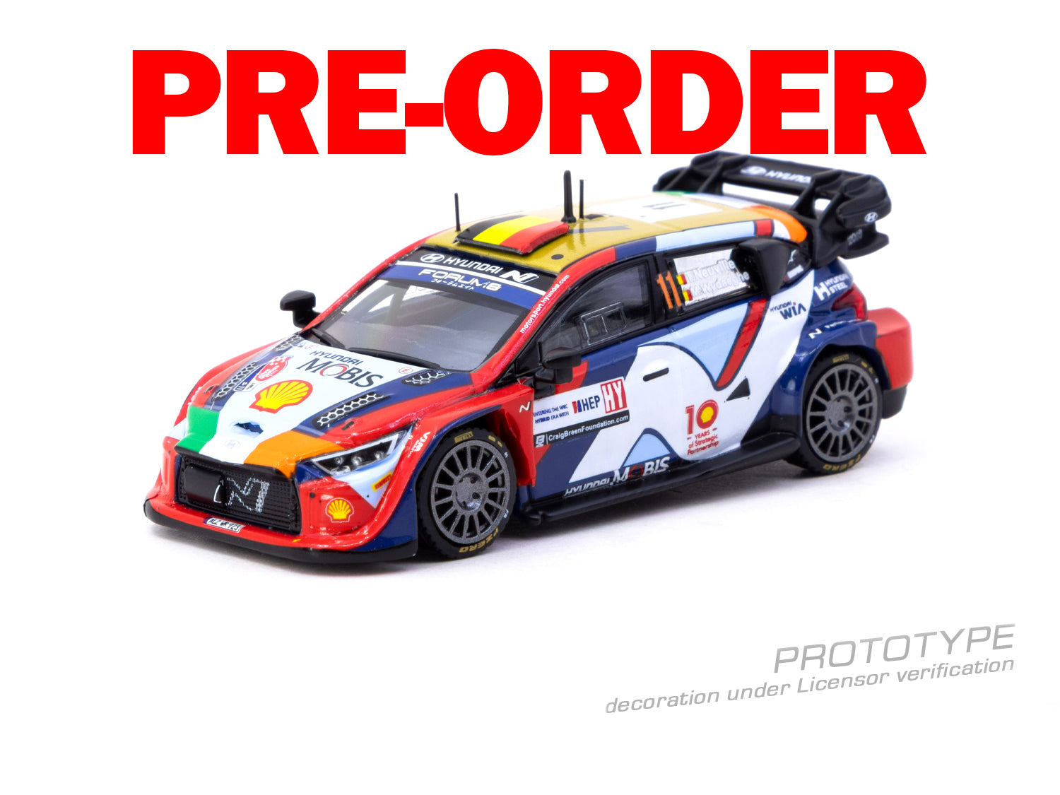 (Pre-order) Tarmac Works 1/64 Hyundai i20 N Rally1 Hybrid Croatia Rally 2024