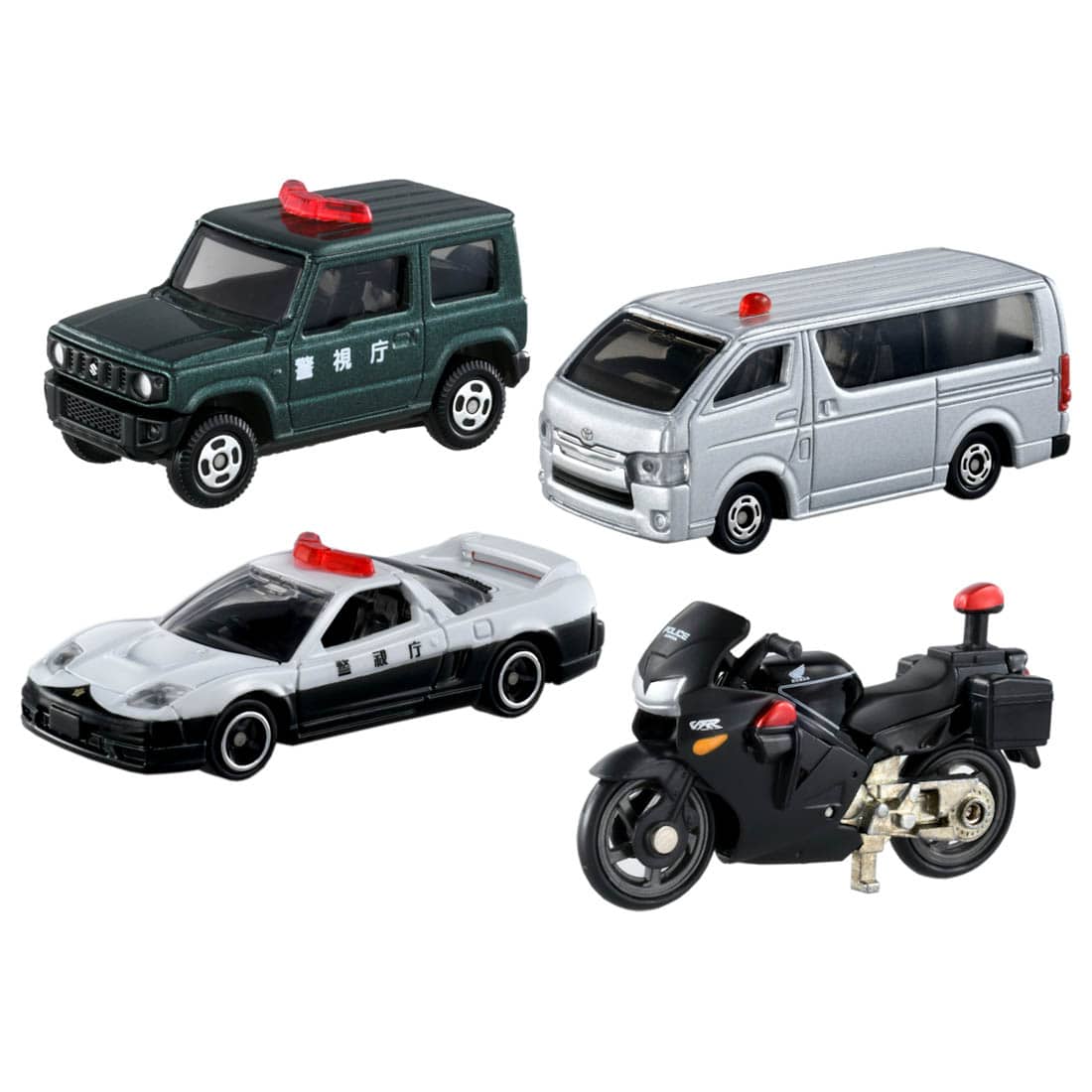 Takara Tomy Tomica Diecast Model Gift Set - Police Vehicle Collection Car Set