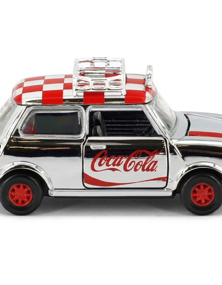 Tiny City Die-cast Model Car - 1/50 Mini Cooper X Coca-Cola(Siver) #COKE126