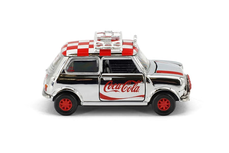 Tiny City Die-cast Model Car - 1/50 Mini Cooper X Coca-Cola(Siver) #COKE126
