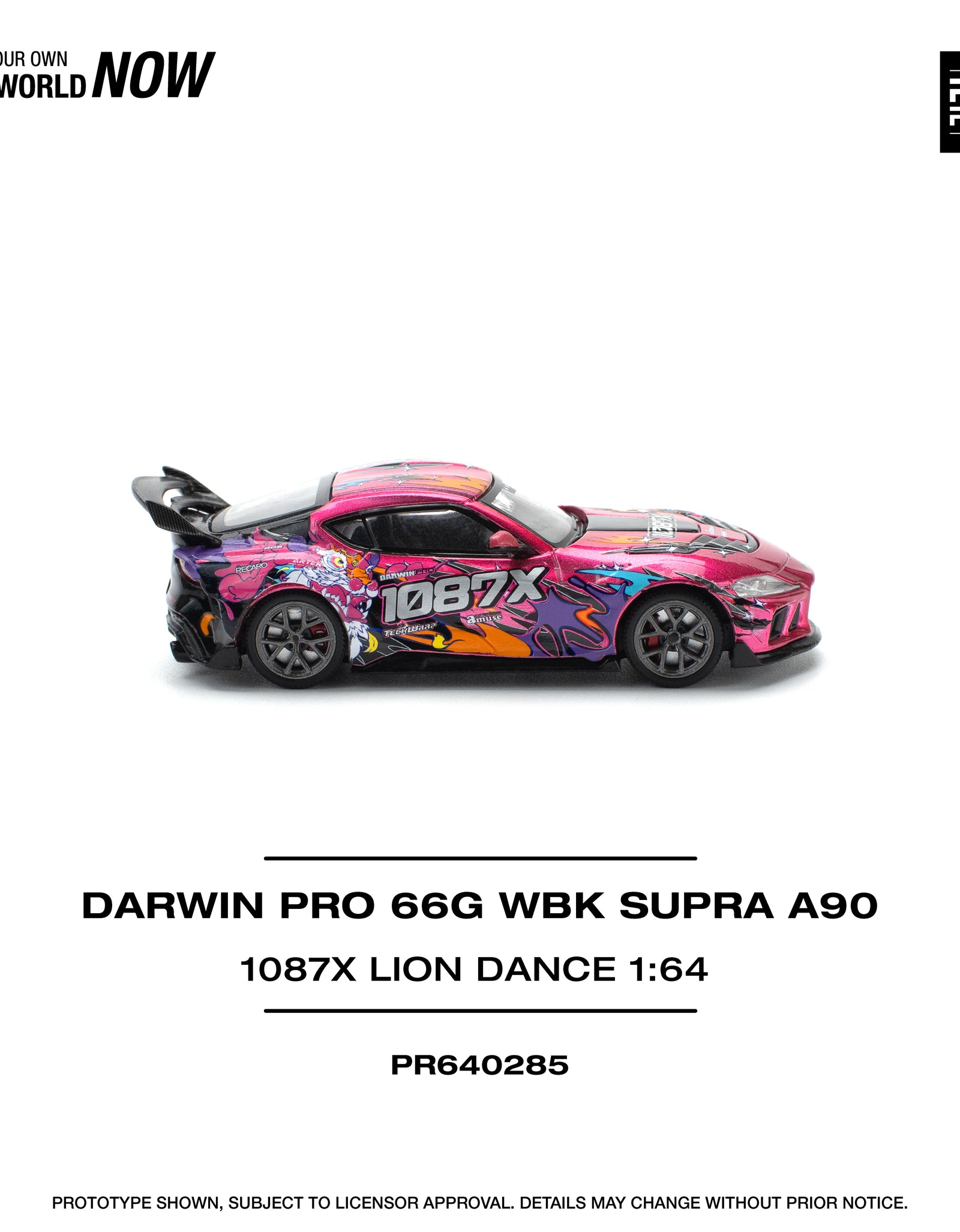 POPRACE 1/64 DARWIN PRO 66G WBK SUPRA (A90) - 1087X LION DANCE