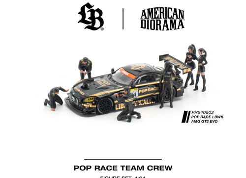 Load image into Gallery viewer, (Pre-order) POPRACE 1/64 - POP RACE TEAM CREW (6 Figures) Diecast Model Car
